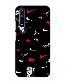 Чехол для Huawei Honor 20 с картинкой «Nike Mix Pattern»