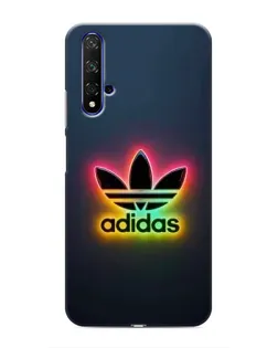 Чехол для Huawei Honor 20 с картинкой «Неоновый Adidas»