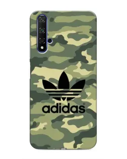 Чехол для Huawei Honor 20 с картинкой «Милитари стиль Adidas»