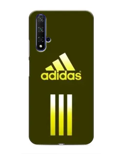Чехол для Huawei Honor 20 с картинкой «Оливковый градиент Adidas»