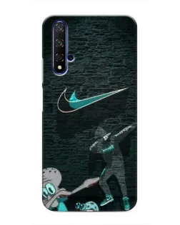 Чехол для Huawei Honor 20 с картинкой «Спортивный арт Nike»
