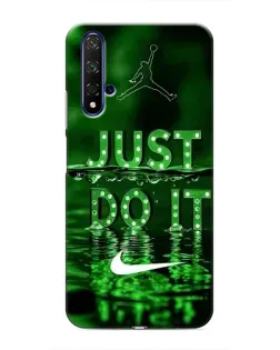 Чехол для Huawei Honor 20 с картинкой «Зеленый неоновый Nike»
