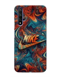Чехол для Huawei Honor 20 с картинкой «Nike в абстракции»