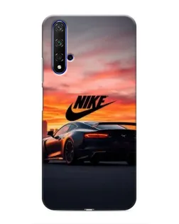 Чехол для Huawei Honor 20 с картинкой «Nike и суперкар»