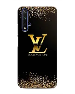 Чехол для Huawei Honor 20 с картинкой «LV — золотые искры»