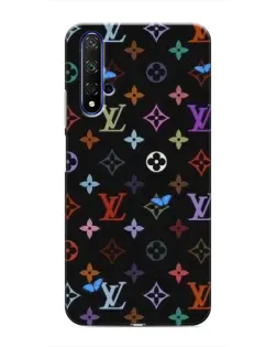 Чехол для Huawei Honor 20 с картинкой «Цветная монограмма LV»