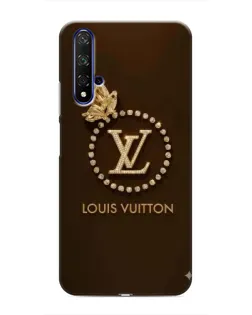 Чехол для Huawei Honor 20 с картинкой «LV — золотая печать»