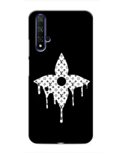 Чехол для Huawei Honor 20 с картинкой «Цветочная монограмма»