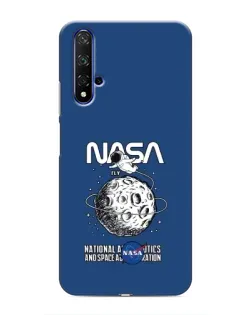 Чехол для Huawei Honor 20 с картинкой «NASA — лунная миссия»