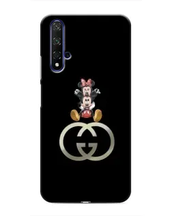 Чехол для Huawei Honor 20 с картинкой «Минни Маус на лого»