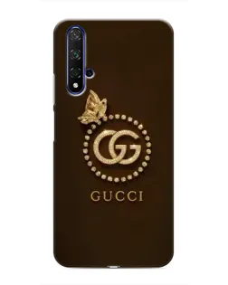 Чехол для Huawei Honor 20 с картинкой «Gucci — золотая бабочка»