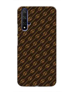 Чехол для Huawei Honor 20 с картинкой «Gucci — золотые диагонали»