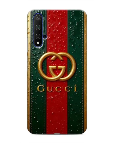 Чохол для Huawei Honor 20 з картинкою «Gucci — фірмова смуга та золото» Чохол для Huawei Honor 20 з картинкою «Gucci — фірмова смуга та золото»