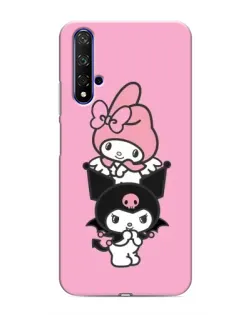 Чехол для Huawei Honor 20 с картинкой «My Melody и Kuromi»