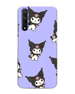 Чехол для Huawei Honor 20 с картинкой «Паттерн с Kuromi»