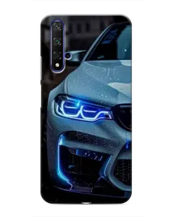 Чехол для Huawei Honor 20 с картинкой «Взгляд BMW с синими фарами» Чехол для Huawei Honor 20 с картинкой «Взгляд BMW с синими фарами»