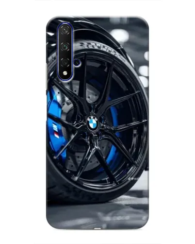 Чехол для Huawei Honor 20 с картинкой «Колесо BMW вблизи»