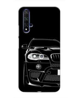 Чехол для Huawei Honor 20 с картинкой «Темный силуэт BMW»