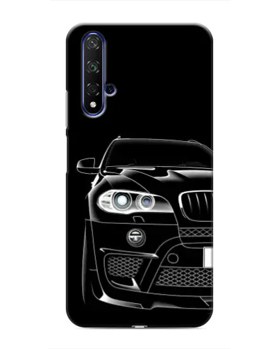 Чехол для Huawei Honor 20 с картинкой «Темный силуэт BMW»