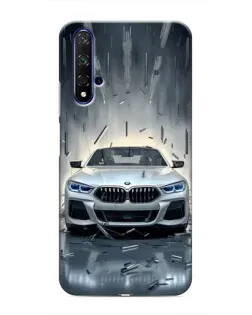 Чехол для Huawei Honor 20 с картинкой «BMW в свете фар»