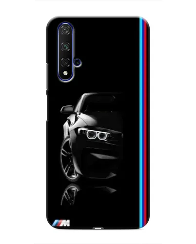 Чехол для Huawei Honor 20 с картинкой «Силуэт BMW в темноте»