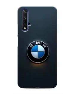 Чехол для Huawei Honor 20 с картинкой «Логотип BMW — минимализм»