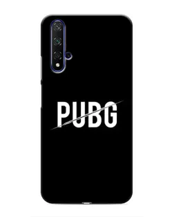Чохол для Huawei Honor 20 з картинкою «PUBG — білий логотип»