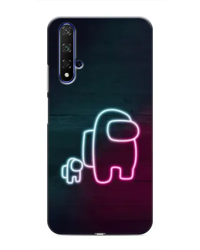 Чохол для Huawei Honor 20 з картинкою «Among Us неон-арт»
