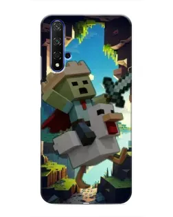 Чехол для Huawei Honor 20 с картинкой «Стив и гусь»