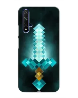 Чехол для Huawei Honor 20 с картинкой «Алмазный меч неон»