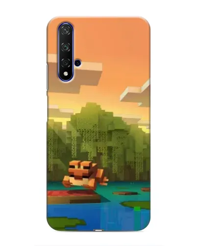 Чехол для Huawei Honor 20 с картинкой «Майнкрафт закат солнца» Чехол для Huawei Honor 20 с картинкой «Майнкрафт закат солнца»
