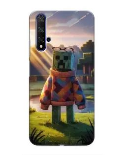 Чехол для Huawei Honor 20 с картинкой «Крипер в свитере»