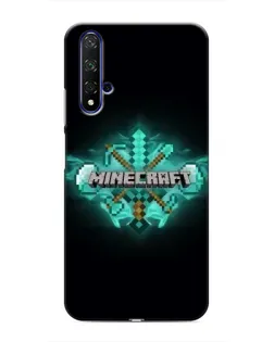 Чехол для Huawei Honor 20 с картинкой «Minecraft Diamond лого»