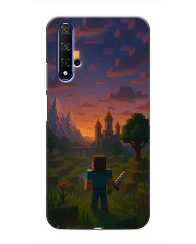 Чехол для Huawei Honor 20 с картинкой «Стив у башни» Чехол для Huawei Honor 20 с картинкой «Стив у башни»