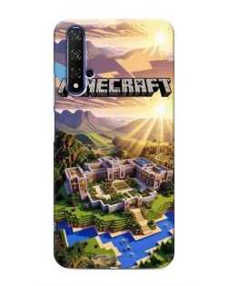 Чехол для Huawei Honor 20 с картинкой «Minecraft панорама»