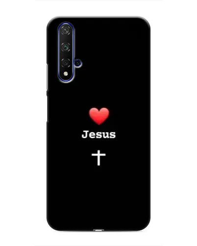 Чехол для Huawei Honor 20 с картинкой «Сердце - Jesus» Чехол для Huawei Honor 20 с картинкой «Сердце - Jesus»