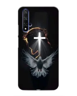 Чехол для Huawei Honor 20 с картинкой «Голубь и Свет»