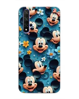 Чохол для Huawei Honor 20 з картинкою «Паттерн Міккі та Мінні»