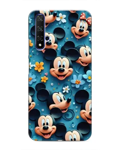 Чохол для Huawei Honor 20 з картинкою «Паттерн Міккі та Мінні»