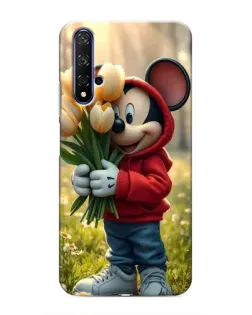 Чохол для Huawei Honor 20 з картинкою «Міккі з тюльпанами»