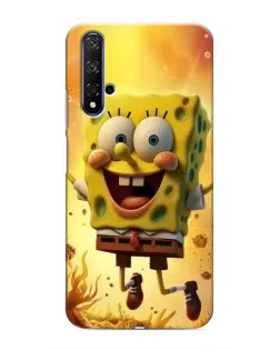 Чохол для Huawei Honor 20 з картинкою «Губка Боб стрибає»