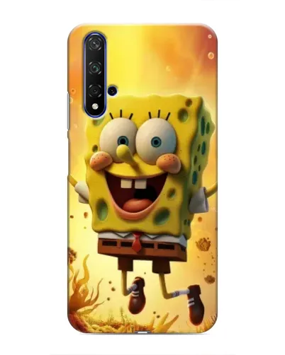 Чохол для Huawei Honor 20 з картинкою «Губка Боб стрибає»