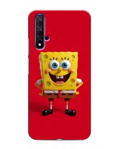 Чохол для Huawei Honor 20 з картинкою «Спанч Боб на червоному»