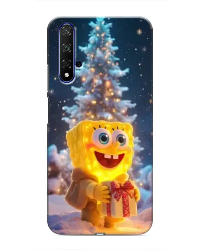 Чохол для Huawei Honor 20 з картинкою «Різдвяний Спанч Боб»