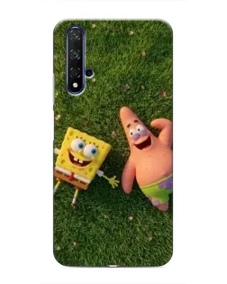 Чехол для Huawei Honor 20 с картинкой «Друзья на лужайке»
