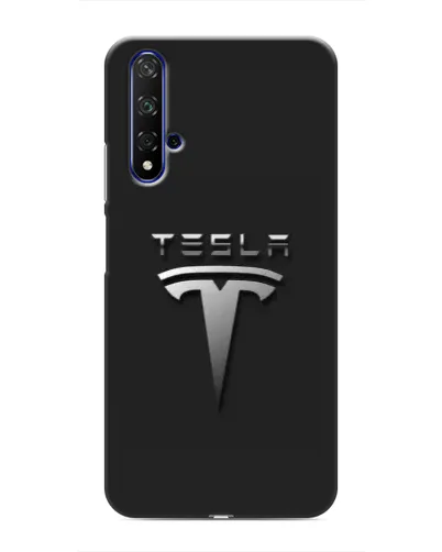 Чохол для Huawei Honor 20 з картинкою «Сталевий логотип Tesla» Чохол для Huawei Honor 20 з картинкою «Сталевий логотип Tesla»