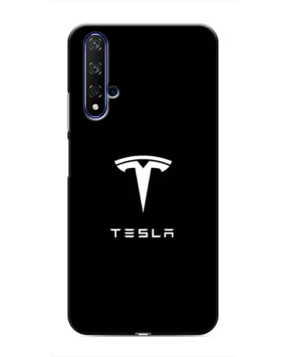 Чохол для Huawei Honor 20 з картинкою «Tesla White Logo» Чохол для Huawei Honor 20 з картинкою «Tesla White Logo»