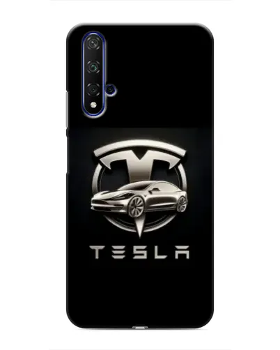 Чохол для Huawei Honor 20 з картинкою «Tesla — срібне авто» Чохол для Huawei Honor 20 з картинкою «Tesla — срібне авто»