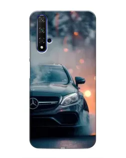 Чехол для Huawei Honor 20 с картинкой «Mercedes — ночной город»