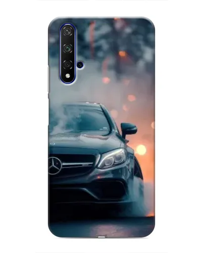 Чехол для Huawei Honor 20 с картинкой «Mercedes — ночной город»
